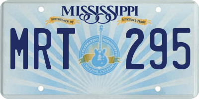 MS license plate MRT295