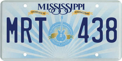 MS license plate MRT438