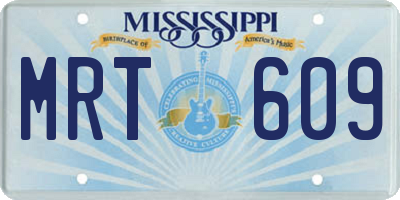 MS license plate MRT609