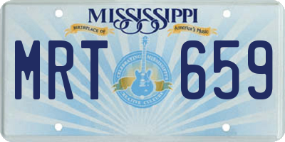 MS license plate MRT659