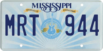 MS license plate MRT944