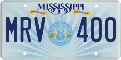 MS license plate MRV400