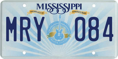 MS license plate MRY084