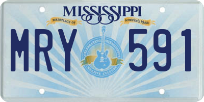MS license plate MRY591