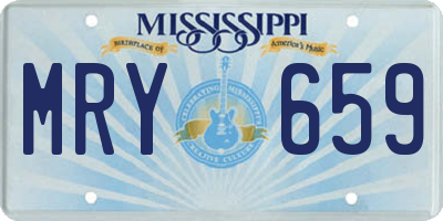 MS license plate MRY659
