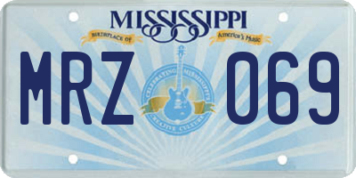 MS license plate MRZ069