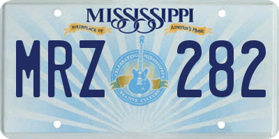MS license plate MRZ282