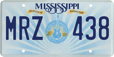 MS license plate MRZ438