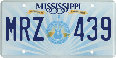 MS license plate MRZ439