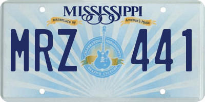 MS license plate MRZ441
