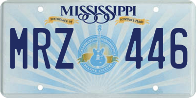 MS license plate MRZ446