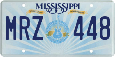 MS license plate MRZ448