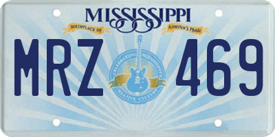 MS license plate MRZ469
