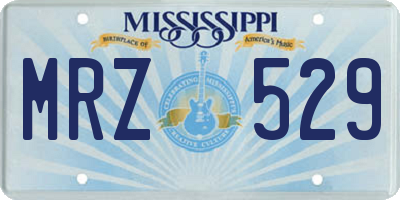 MS license plate MRZ529