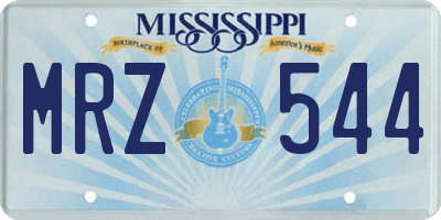 MS license plate MRZ544