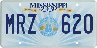 MS license plate MRZ620