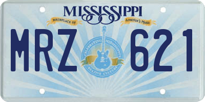 MS license plate MRZ621
