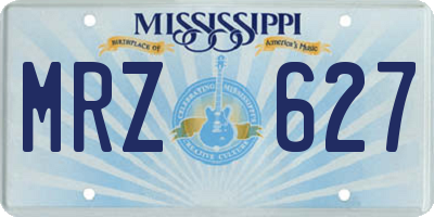 MS license plate MRZ627