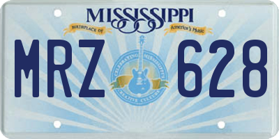 MS license plate MRZ628