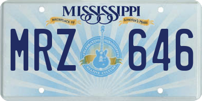 MS license plate MRZ646