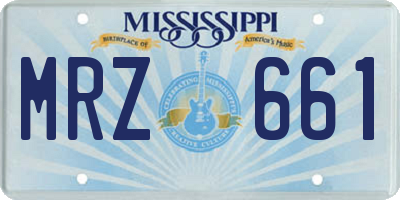 MS license plate MRZ661