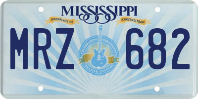MS license plate MRZ682