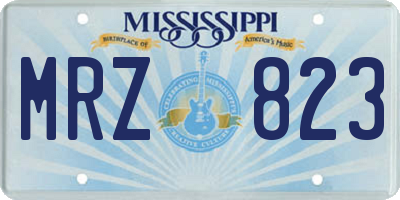 MS license plate MRZ823