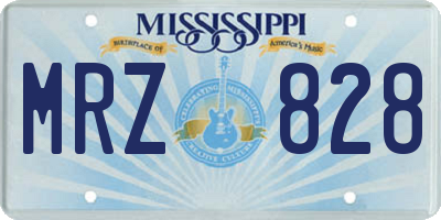 MS license plate MRZ828