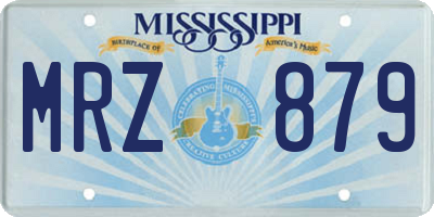 MS license plate MRZ879