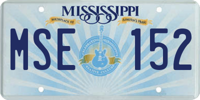 MS license plate MSE152