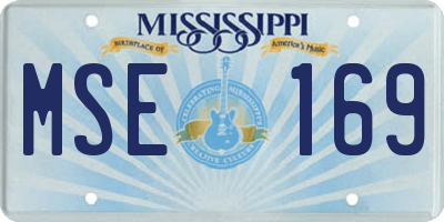 MS license plate MSE169