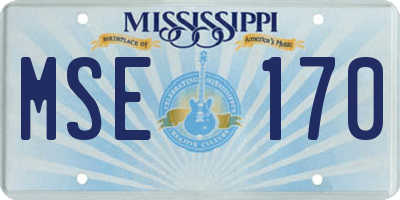 MS license plate MSE170