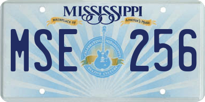MS license plate MSE256