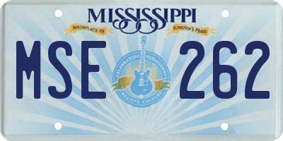 MS license plate MSE262