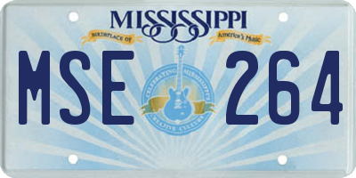 MS license plate MSE264