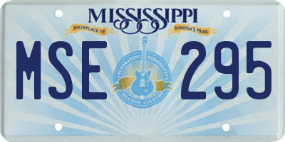 MS license plate MSE295