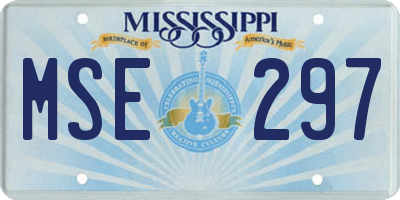 MS license plate MSE297
