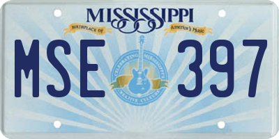 MS license plate MSE397