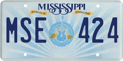 MS license plate MSE424