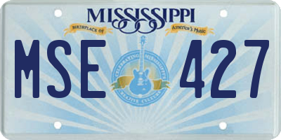 MS license plate MSE427