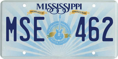 MS license plate MSE462