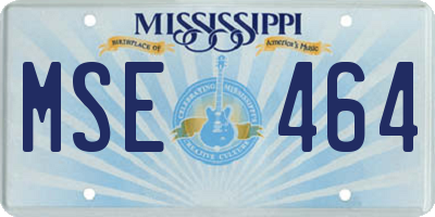 MS license plate MSE464