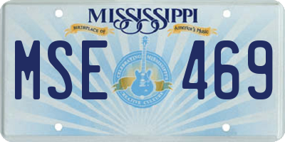 MS license plate MSE469