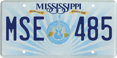 MS license plate MSE485