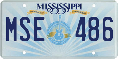 MS license plate MSE486