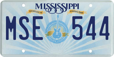 MS license plate MSE544