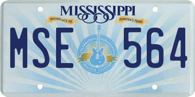 MS license plate MSE564