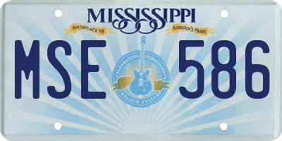 MS license plate MSE586