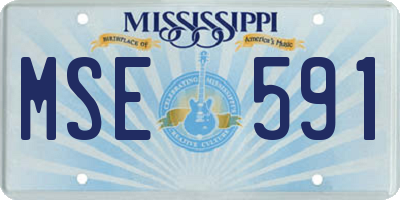 MS license plate MSE591