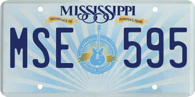 MS license plate MSE595